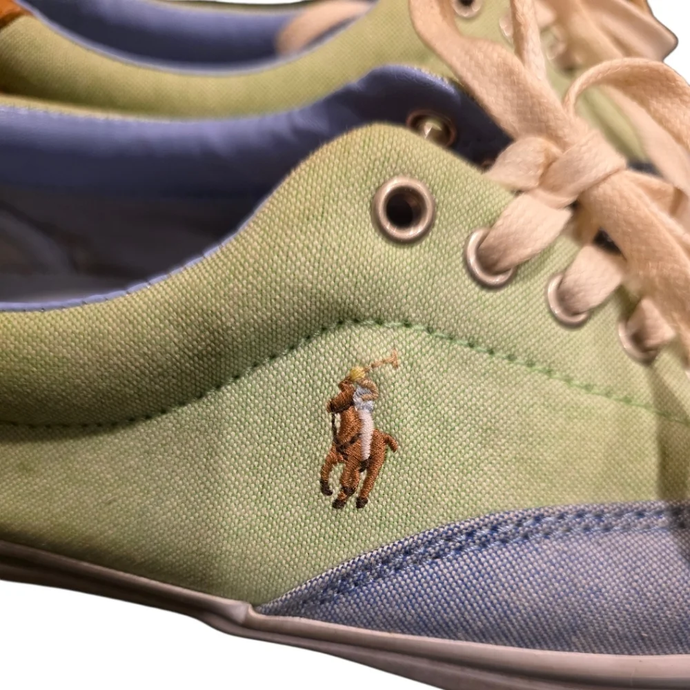 POLO RALPH LAUREN Thornton III Color Block Sneakers -‎ Size 8 1/2